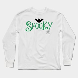 Spooky design in green Long Sleeve T-Shirt